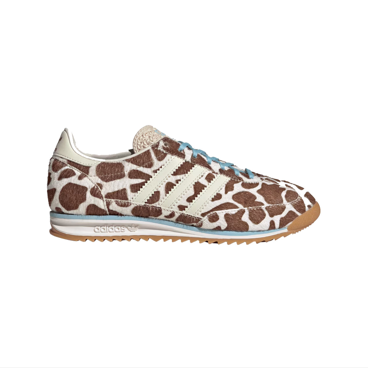 Sneakers basses Adidas SL 72 cow print crystal linen unisexe