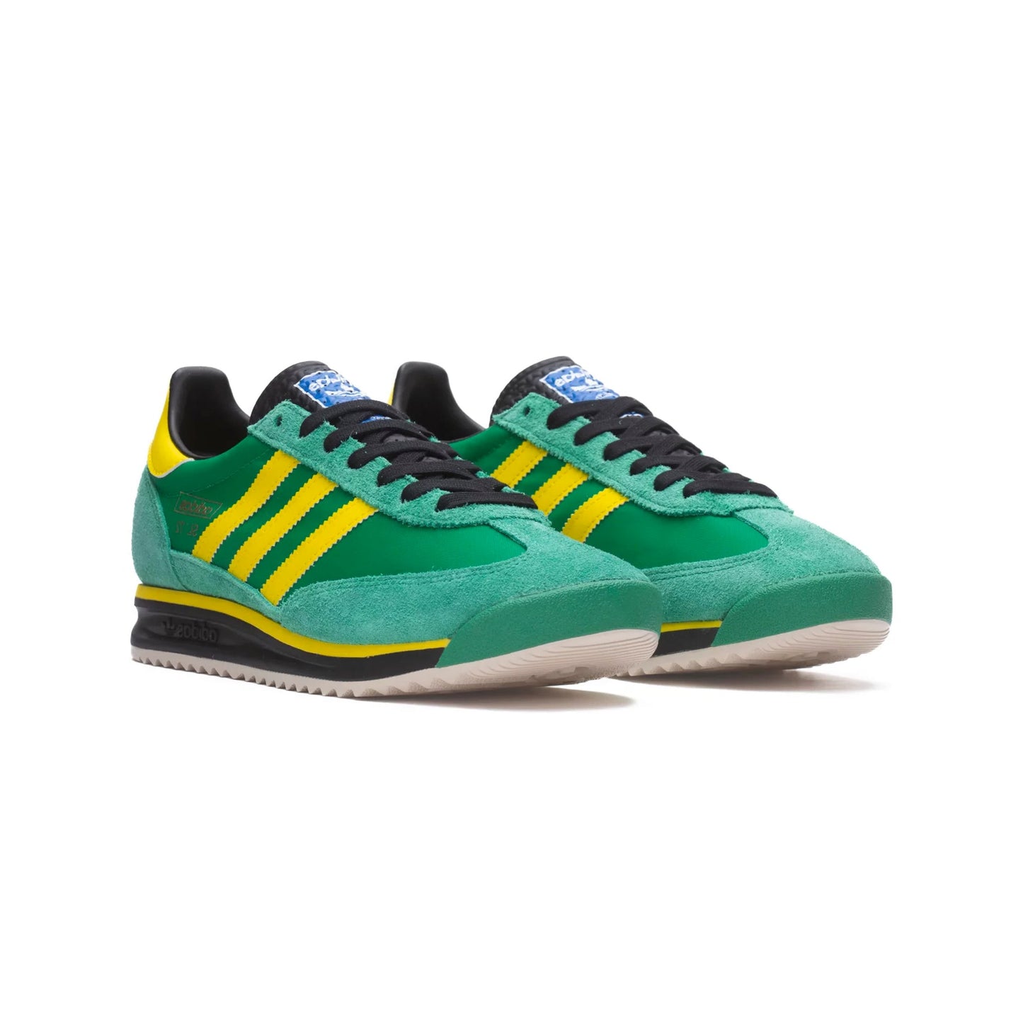 Sneakers basses Adidas SL 72 green yellow unisexe