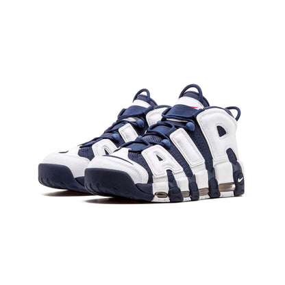 Nike Air More Uptempo '96 Olympic Baskets Bleu Blanc Homme Femme - 3