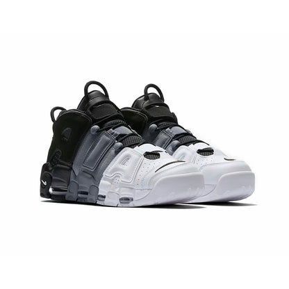 Nike Air More Uptempo '96 Tri-Color Baskets Noir Blanc Homme Femme - 2