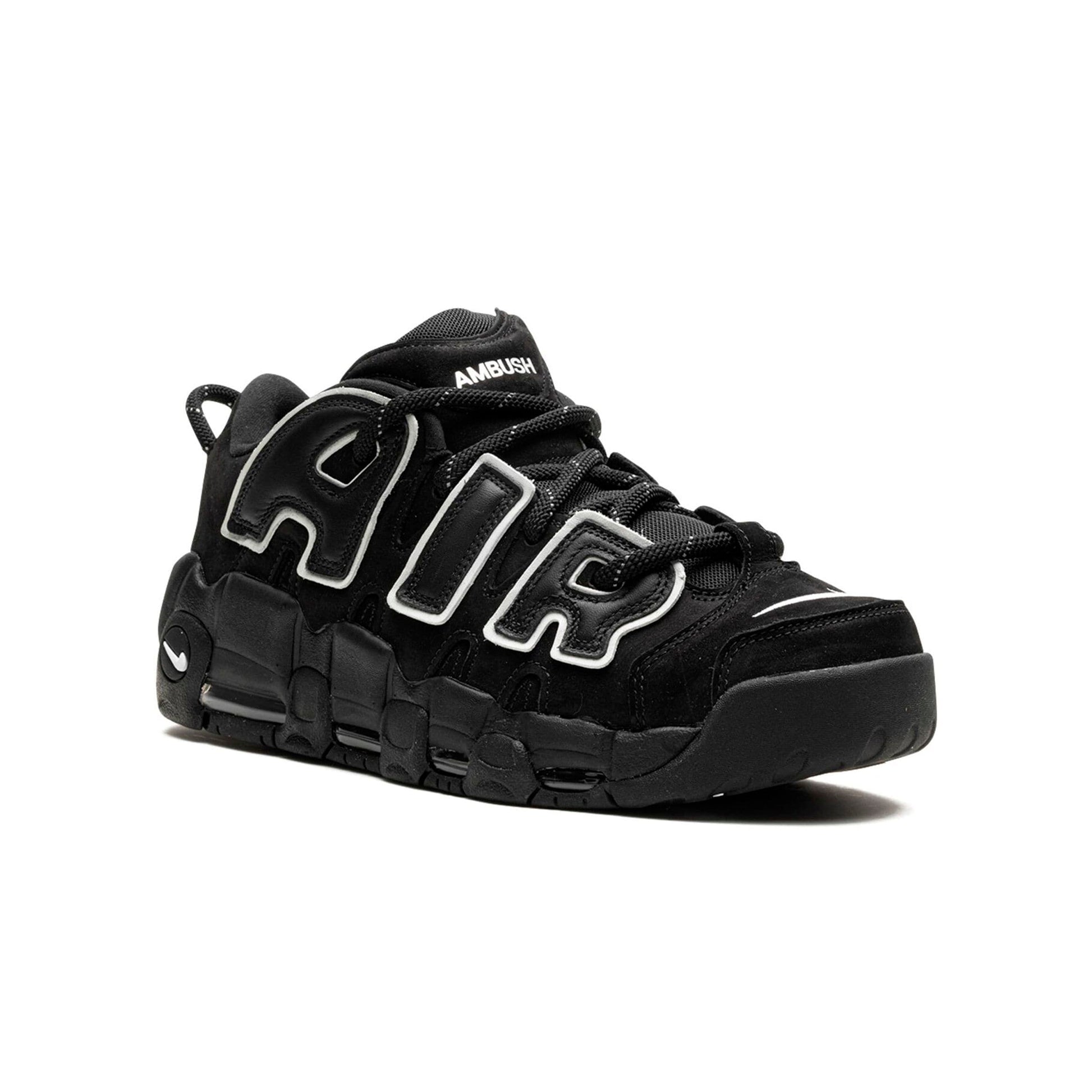 Nike Air More Uptempo Low Black Ambush, Baskets Basketball Unisexe Cuir – photo 2