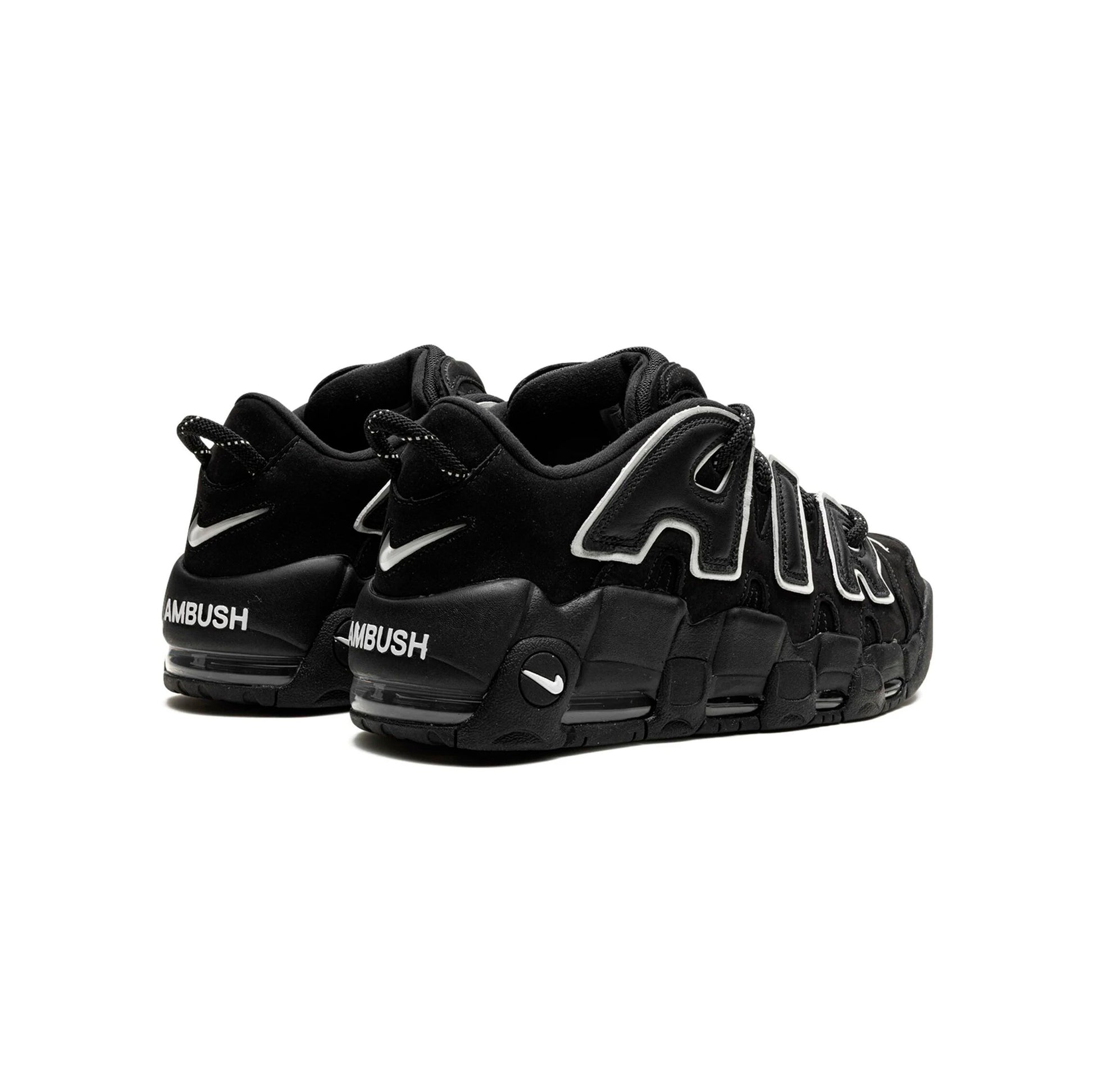 Nike Air More Uptempo Low Black Ambush, Baskets Basketball Unisexe Cuir – photo 3