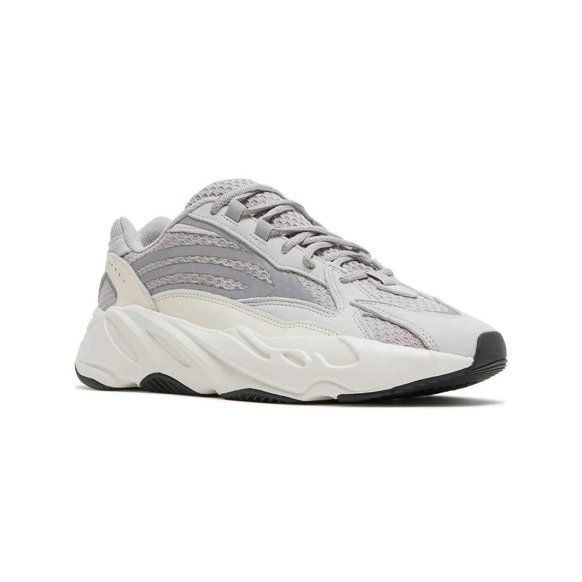 Adidas Yeezy 700 V2 Static baskets homme et femme en daim, mesh et cuir synthétique multicolore, vue de face