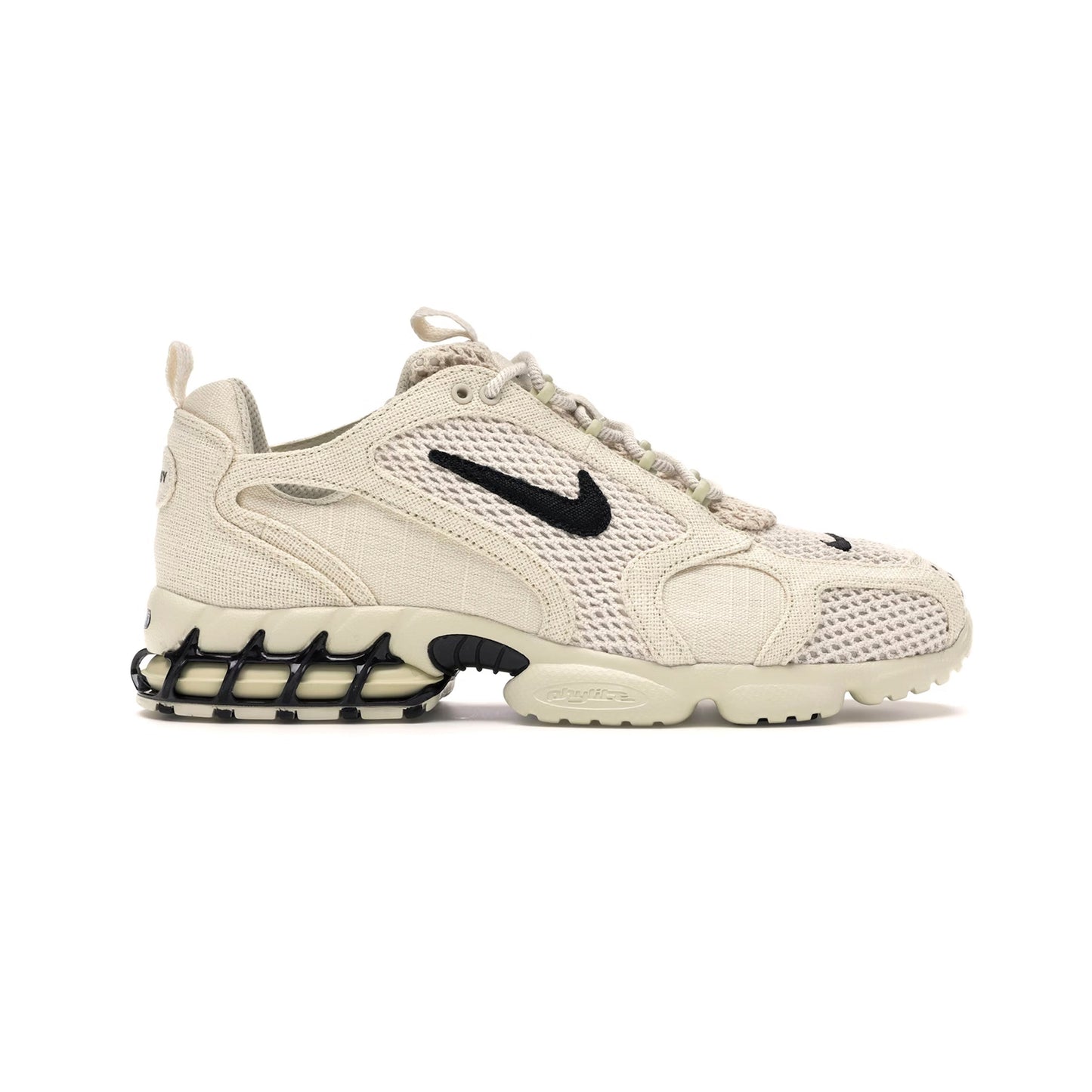 nike air zoom spiridon cage 2 stussy fossil baskets vue latérale
