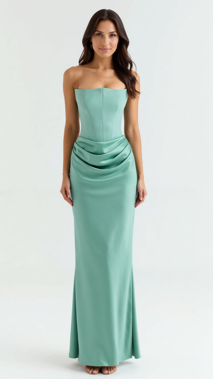 Alice | Robe longue colonne pour invitée de mariage femme