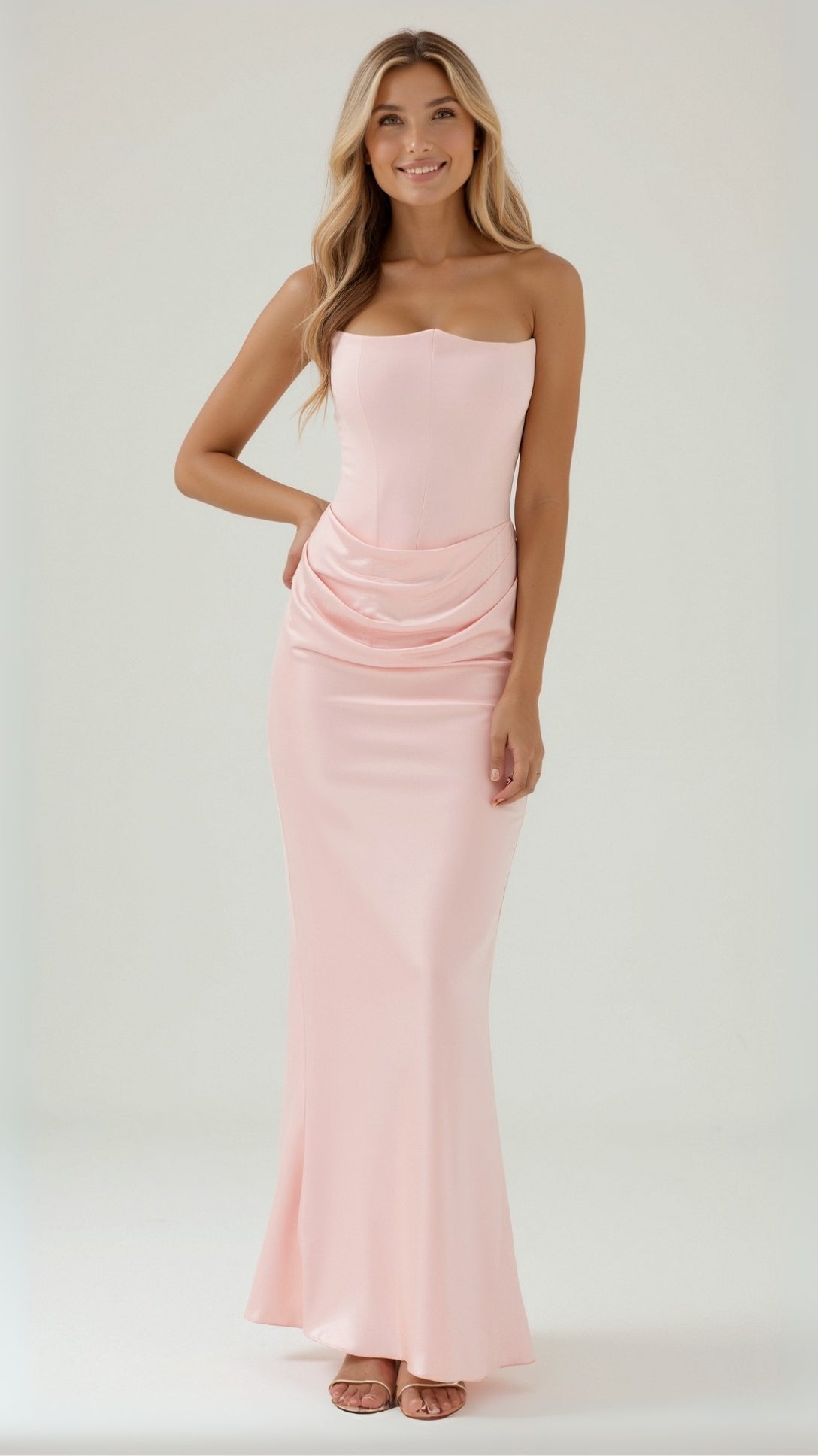 Alice | Robe longue colonne pour invitée de mariage femme