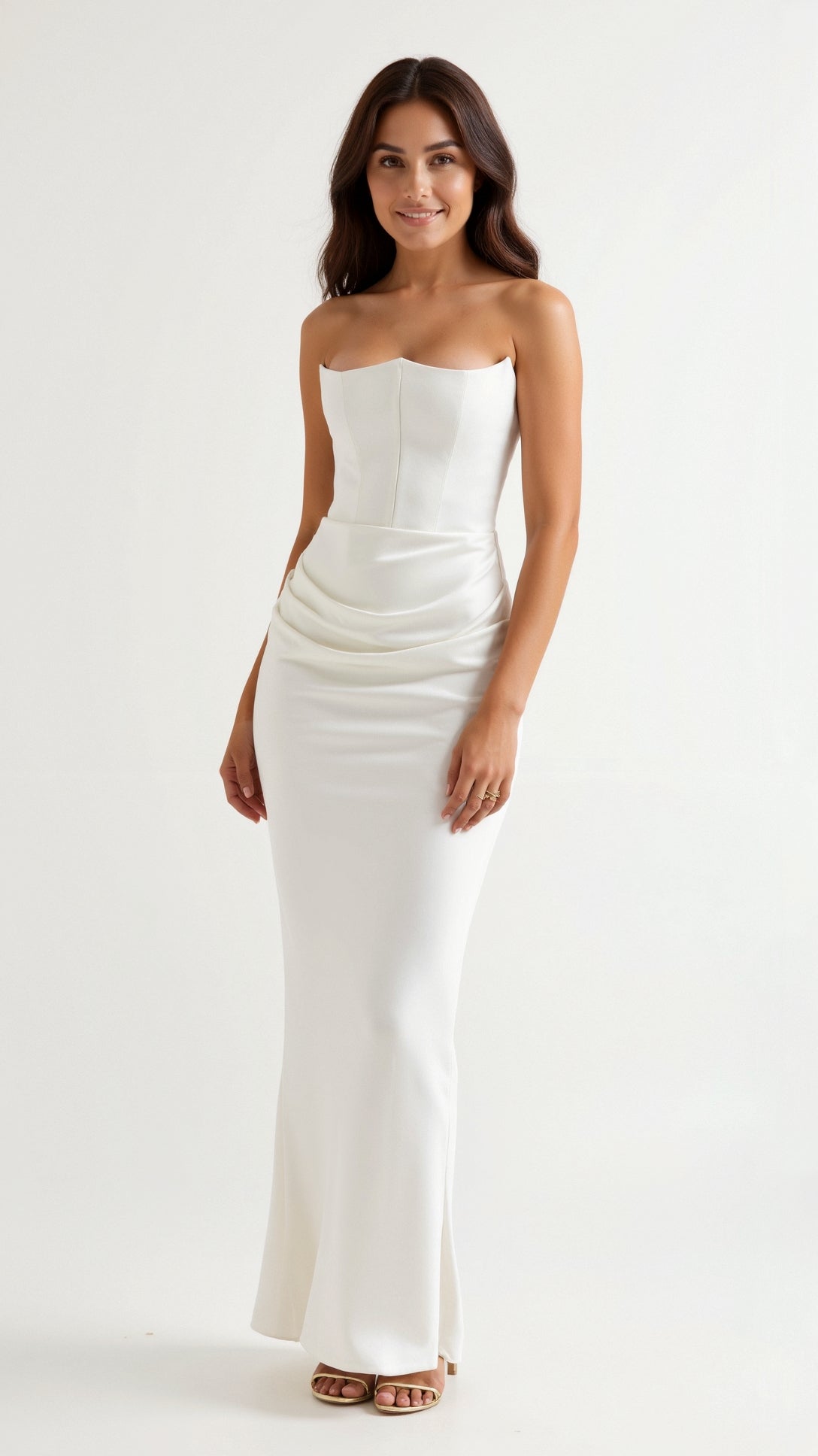 Alice | Robe longue colonne pour invitée de mariage femme