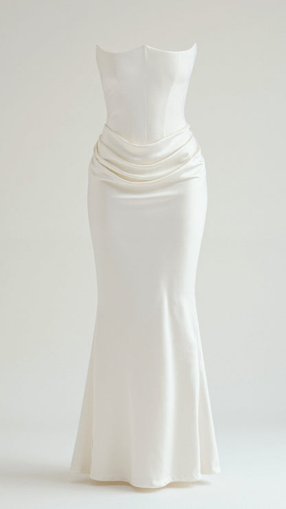 Alice | Robe longue colonne pour invitée de mariage femme