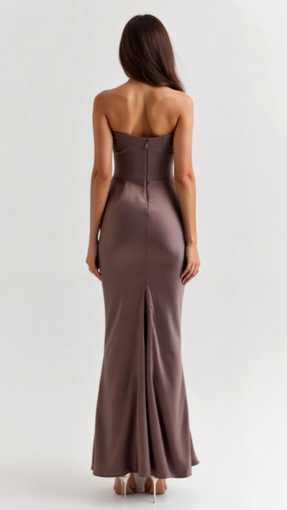 Alice | Robe longue colonne pour invitée de mariage femme