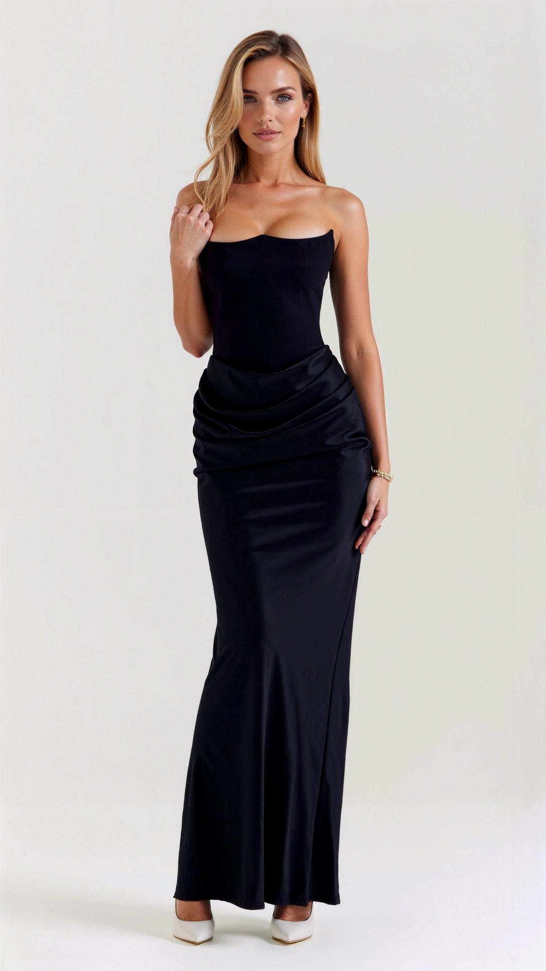 Alice | Robe longue colonne pour invitée de mariage femme