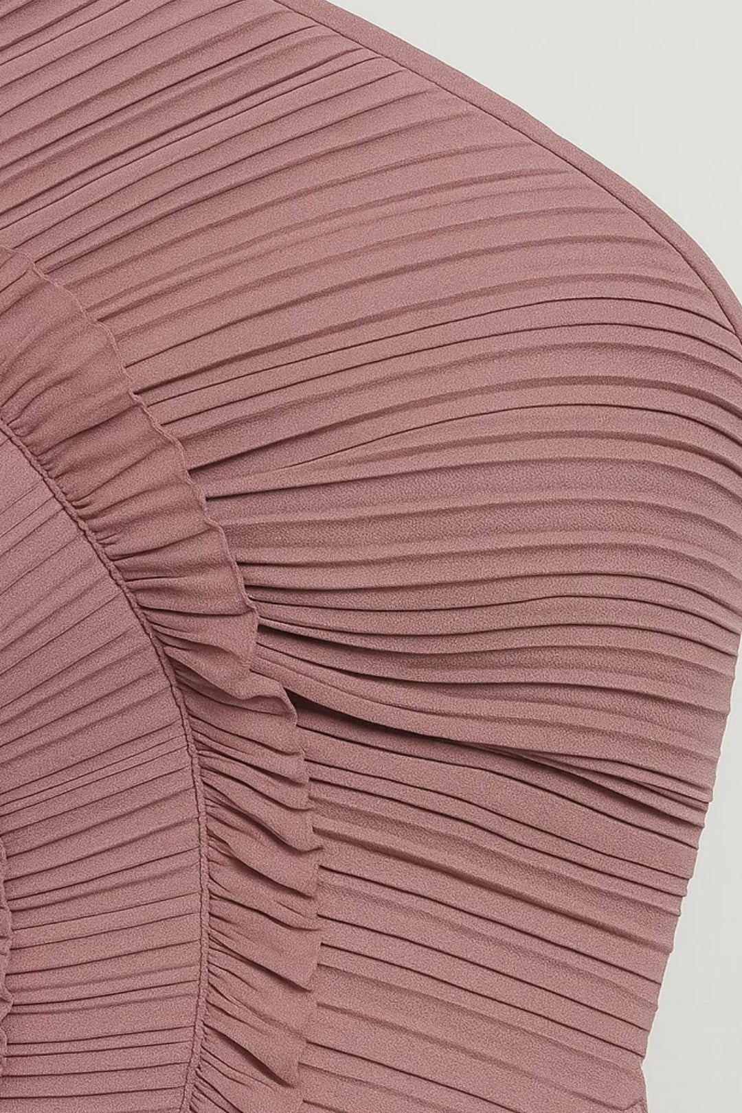 Robe Longue Femme à Col Halter – Tissu Plissé Fluide