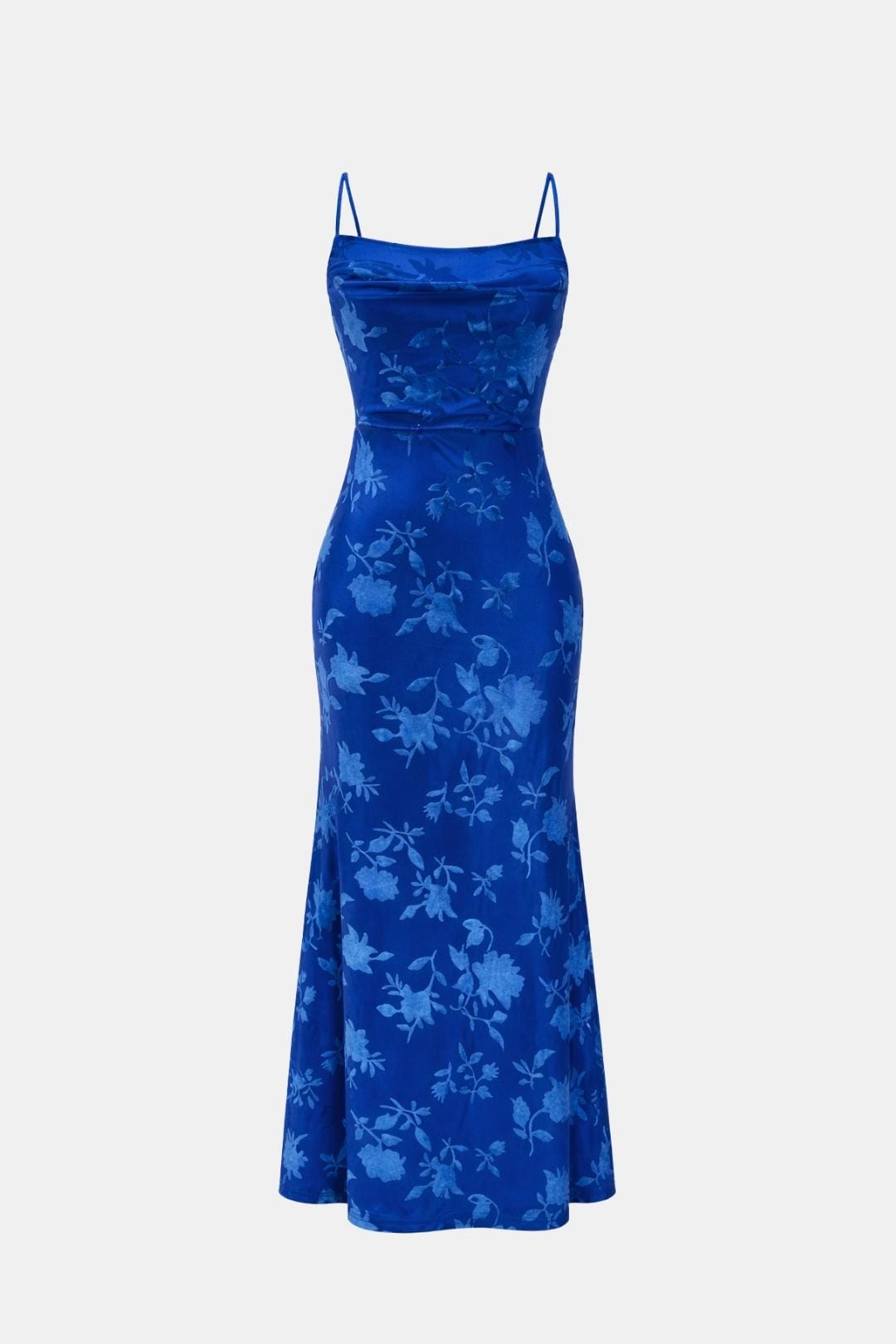 Robe Maxi Femme Dos Nu – Bretelles Fines et Col Drapé