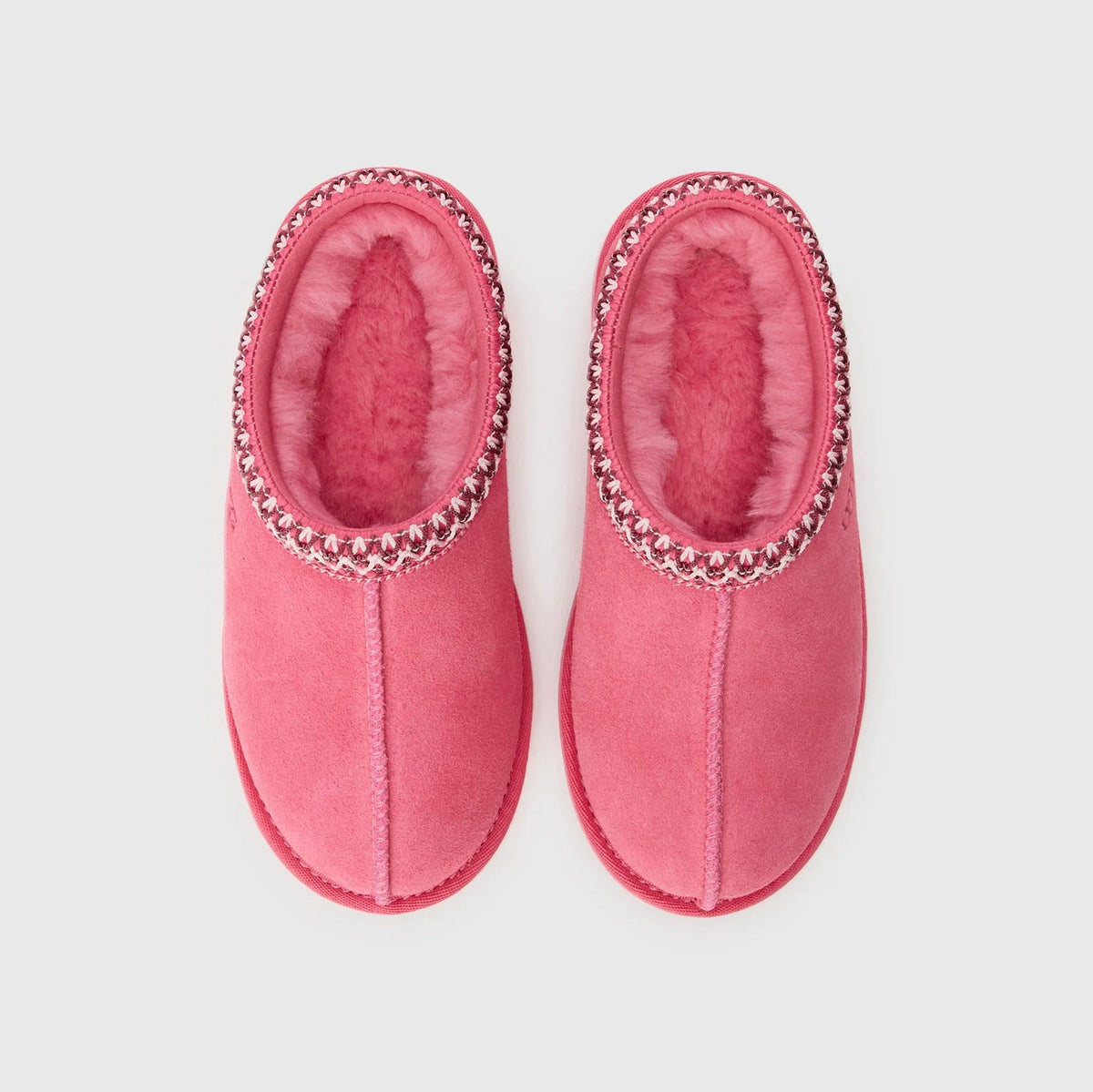 UGG Tasman II Pink Bloom chaussons femme en daim et peau de mouton rose poudré, vue arrière