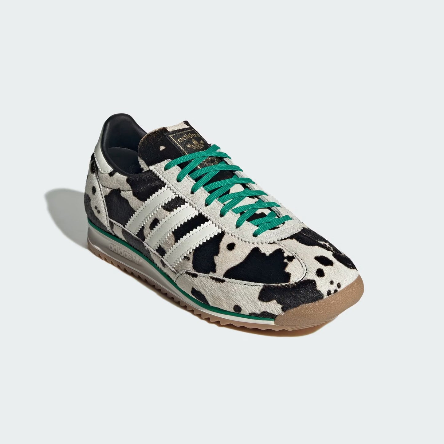 Sneakers basses Adidas SL 72 cow print black white unisexe