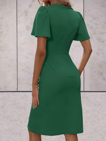 Robe Portefeuille Femme Harper – Élégante Robe Croisée avec Col en V & Coupe Ajustable pour Toute Occasion