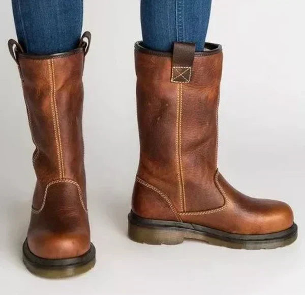 Bottines d'Hiver Femme Jeanne Mi-Mollet Fourrées