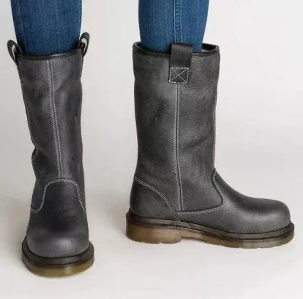 Bottines d'Hiver Femme Jeanne Mi-Mollet Fourrées