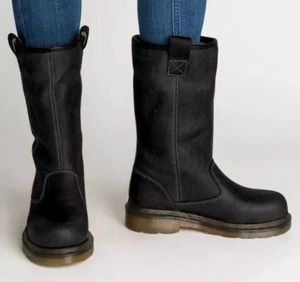 Bottines d'Hiver Femme Jeanne Mi-Mollet Fourrées