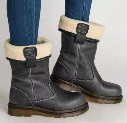 Bottines d'Hiver Femme Jeanne Mi-Mollet Fourrées
