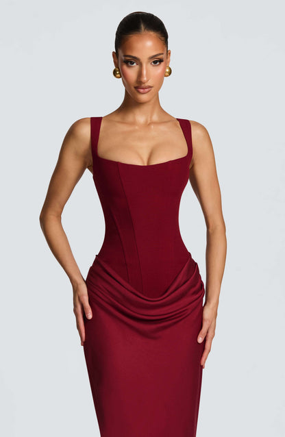 Blair | Robe maxi moulante sans manches pour femmes, idéale pour les invitées de mariage