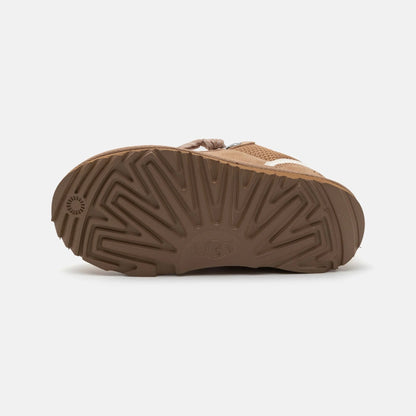 UGG Lowmel Sand baskets enfant en daim et textile recyclé beige sable, détail intérieur