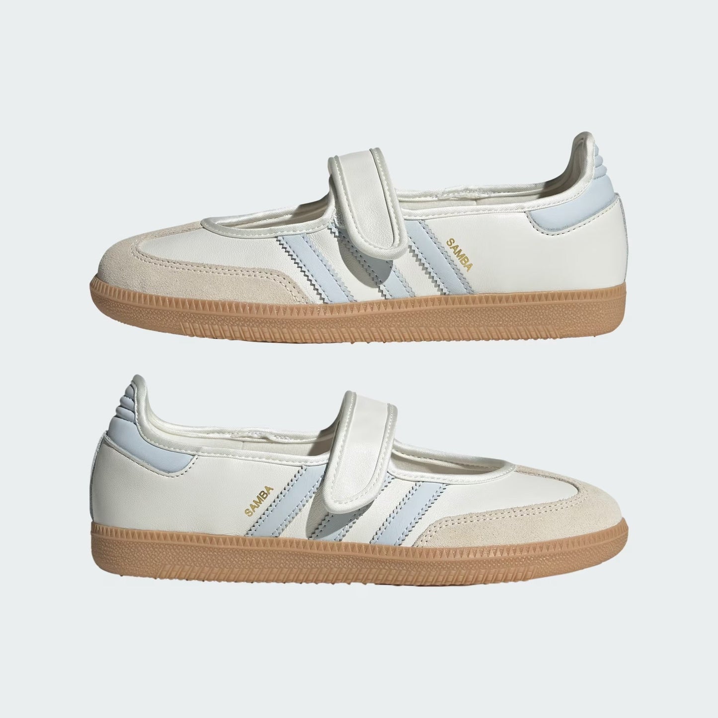 Sneakers basses Adidas Samba jane white blue gum unisexe