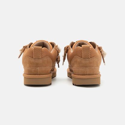 UGG Lowmel Lo Chestnut baskets femme en daim et textile recyclé marron chestnut, détail semelle