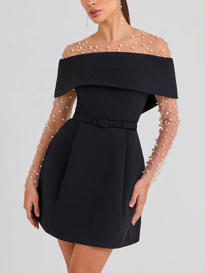 Robe Mini Femme en tissu léger, sans manches, coupe moulante – Menvelo