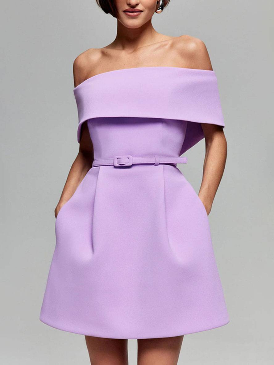 Robe Mini Femme en tissu léger, sans manches, coupe moulante – Menvelo