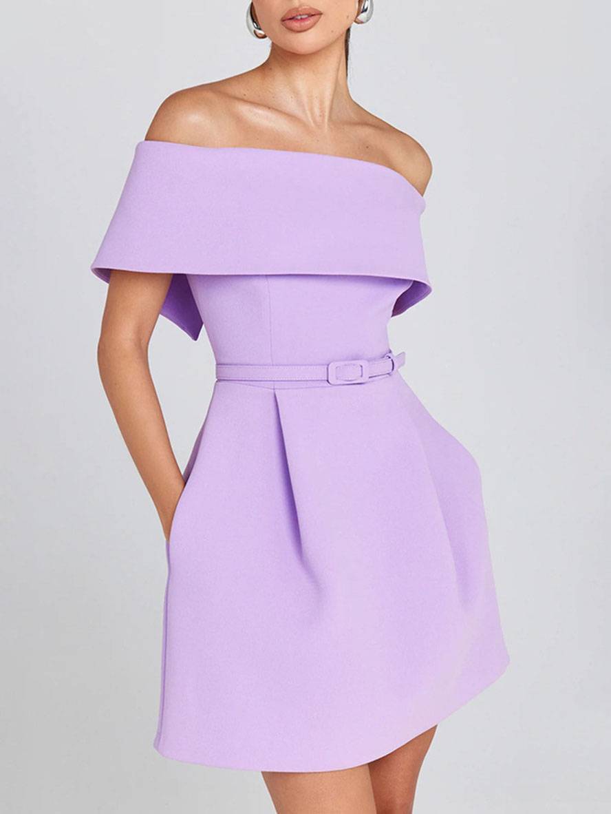 Robe Mini Femme en tissu léger, sans manches, coupe moulante – Menvelo