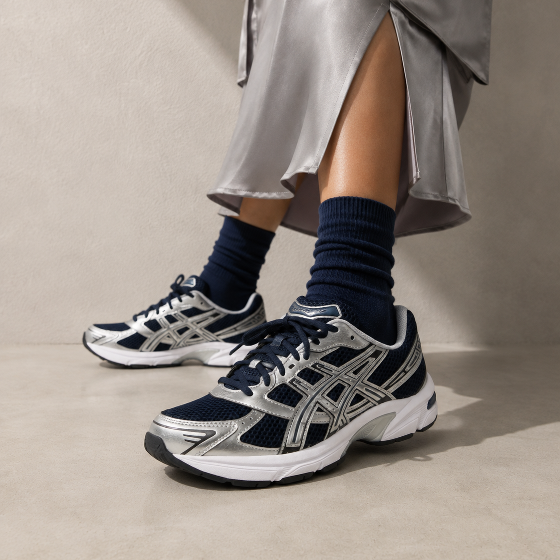 ASICS Gel-1130 French Blue Pure Silver Baskets Bleu Homme Femme - 5