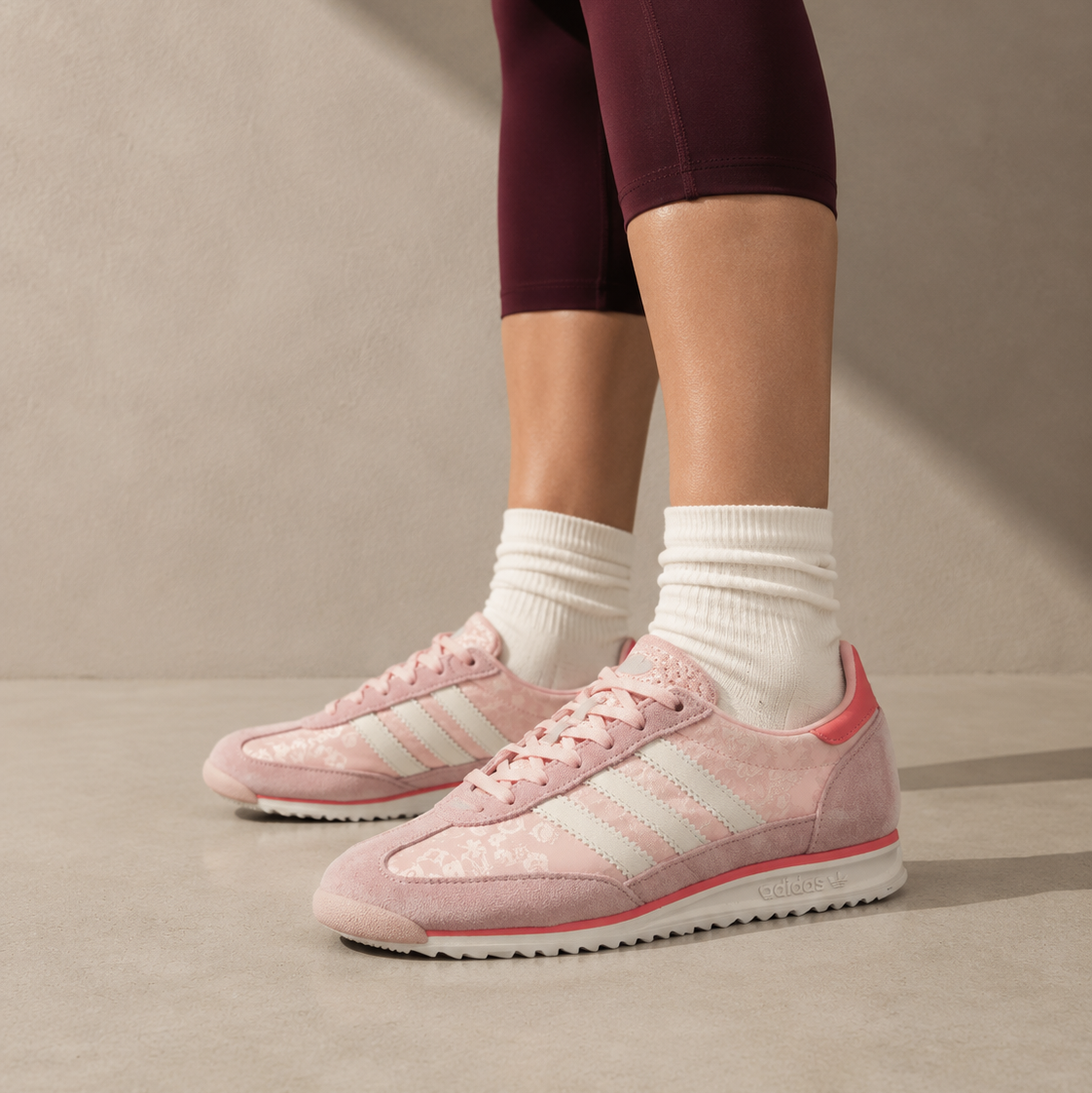 Sneakers basses Adidas SL 72 liberty sandy pink unisexe