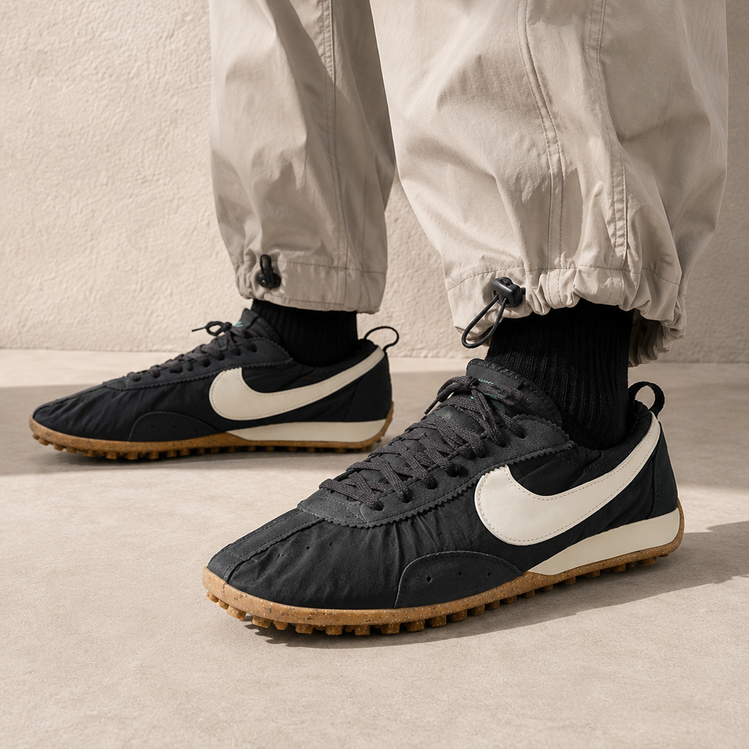 Nike Moon Shoe SP Jacquemus Off Noir, Baskets Rétro Running Unisexe – photo 5