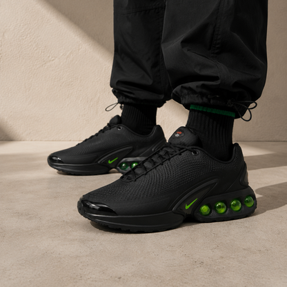 Nike Air Max Dn Black Green Strike, Baskets Lifestyle Unisexe Mesh – photo 4