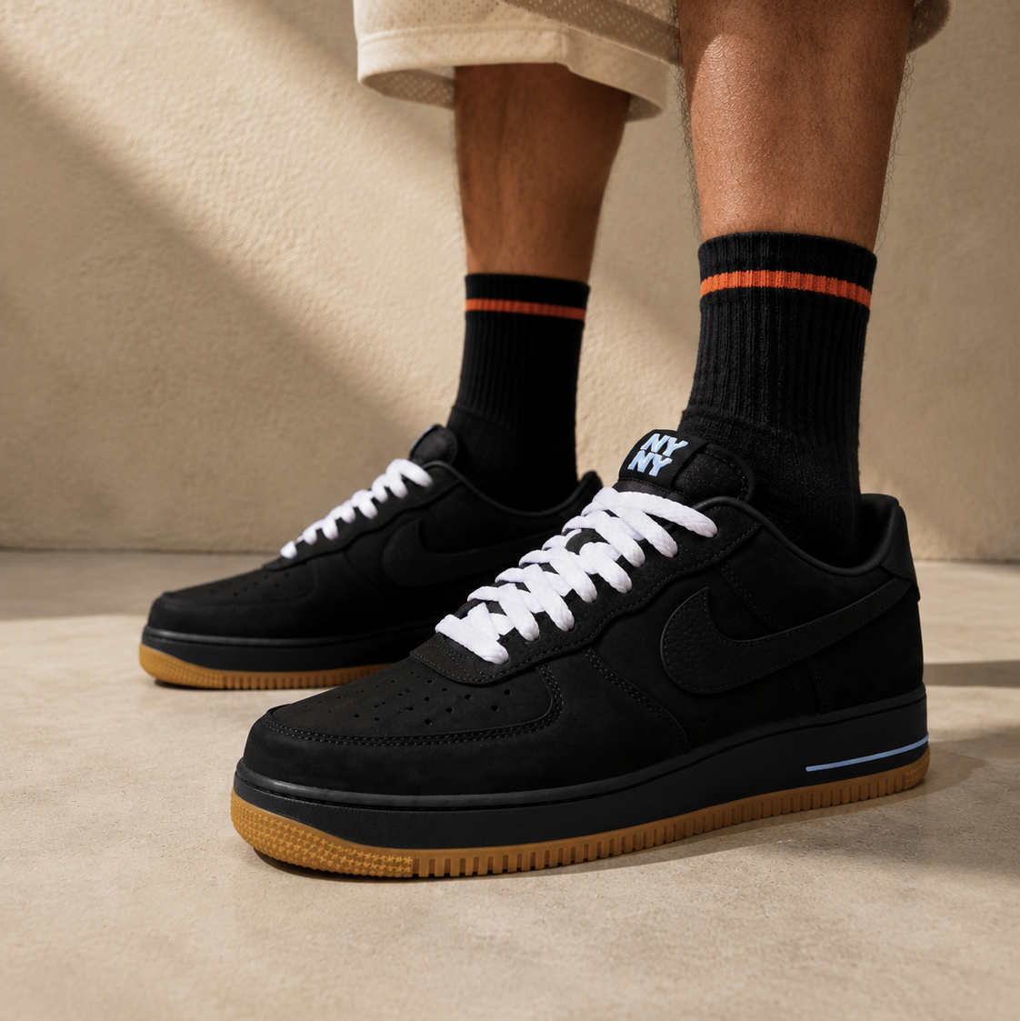 Nike Air Force 1 Low Ja Morant NY vs. NY Black Gum, Baskets Basses Unisexe – photo 5