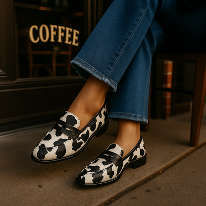 Mocassins Femme Pauline-Maud – détail de la tige