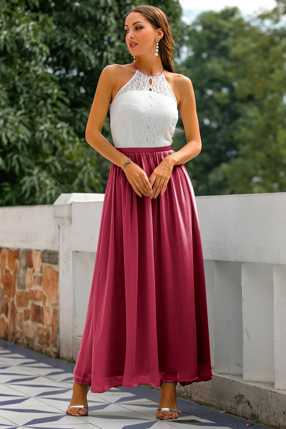 Claire | Robe longue dos nu pour femmes, invitée de mariage