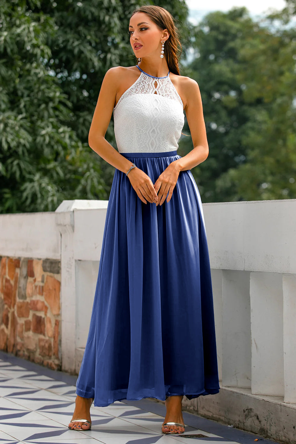 Claire | Robe longue dos nu pour femmes, invitée de mariage