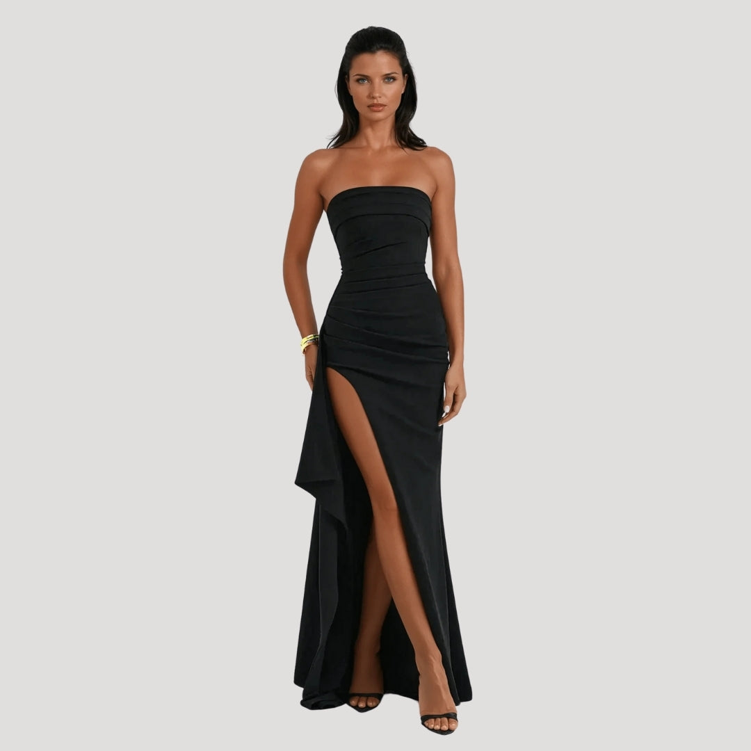 Clara | Robe longue bustier pour femmes, invitée de mariage