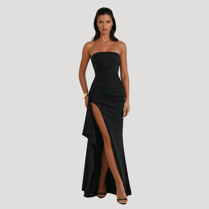 Clara | Robe longue bustier pour femmes, invitée de mariage