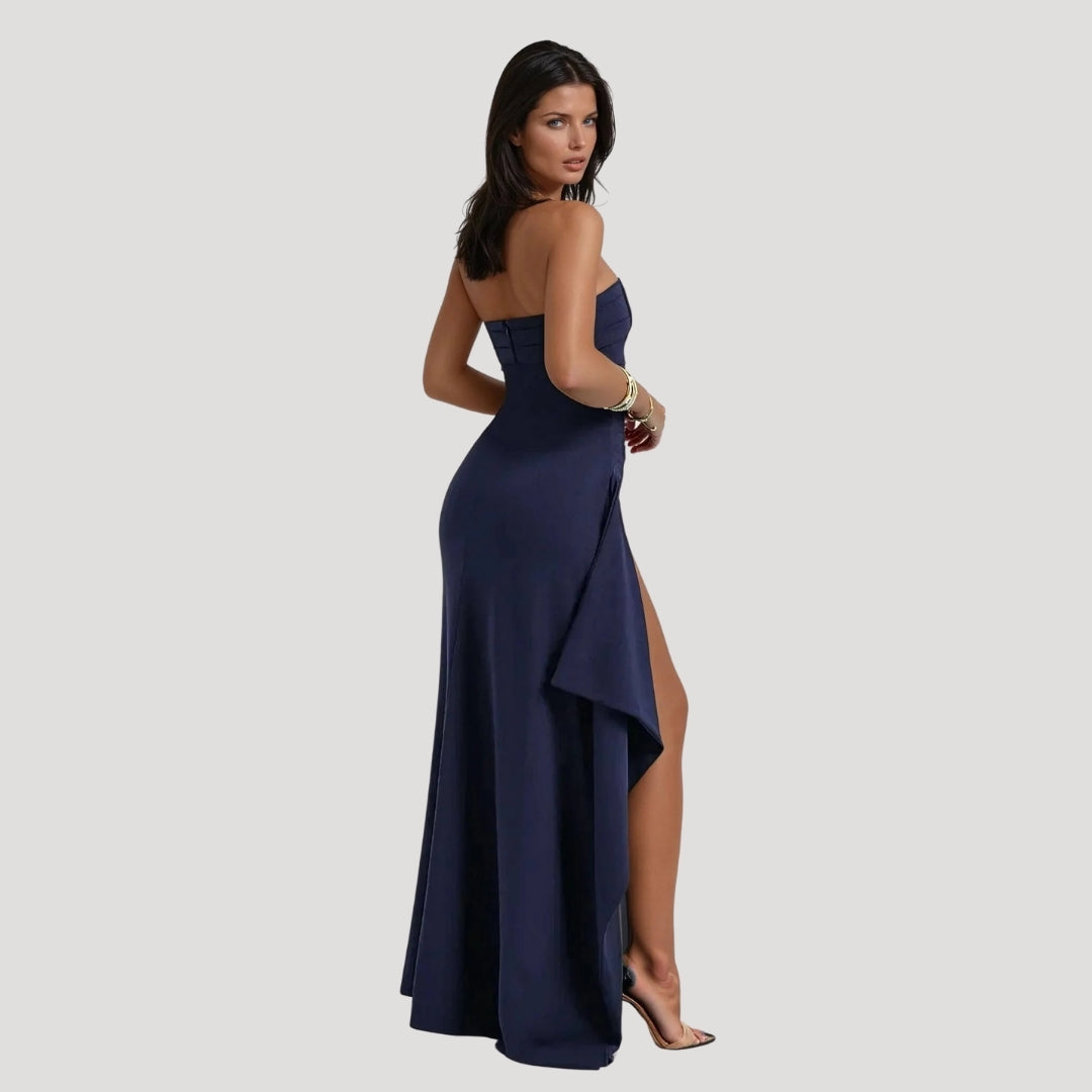 Clara | Robe longue bustier pour femmes, invitée de mariage