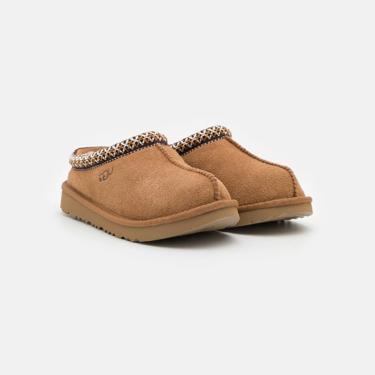 UGG Tasman II Chestnut chaussons homme et femme en daim et peau de mouton marron chestnut, vue de face