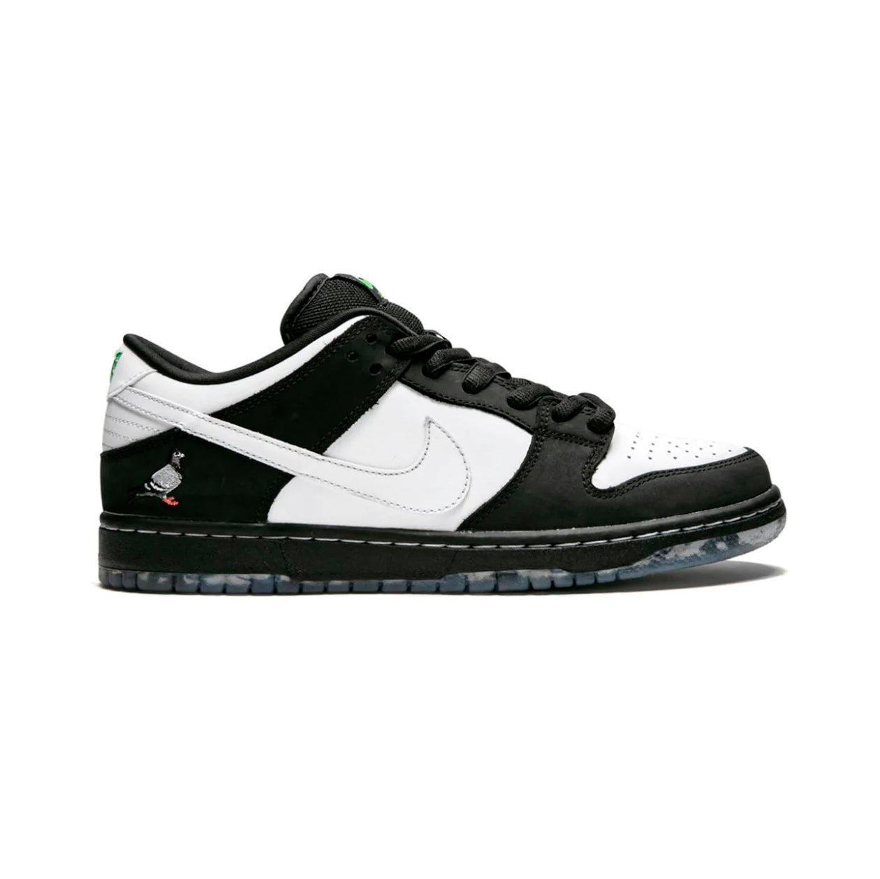 nike dunk low sb staple panda pigeon baskets vue latérale