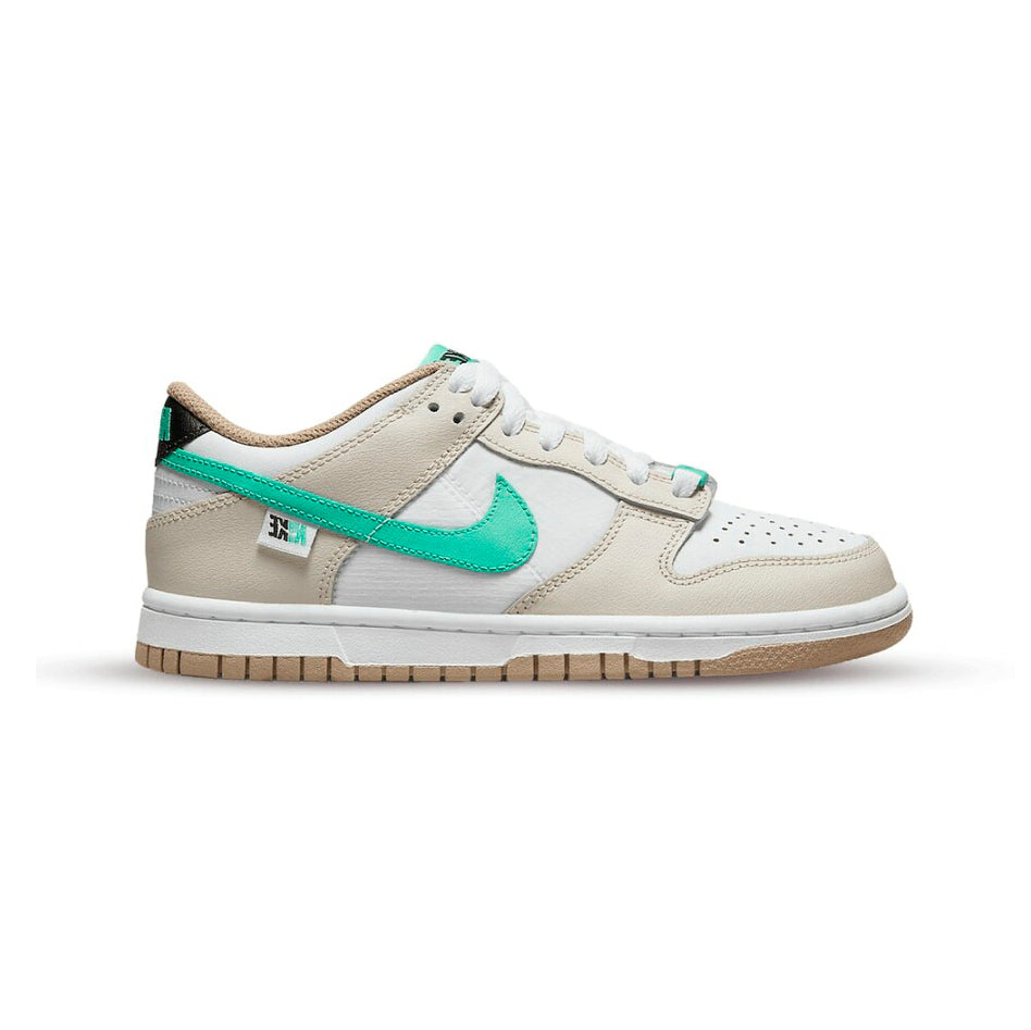 Nike Dunk Low Split Seam White Tan Mint, Baskets Basses Unisexe Cuir – photo 1