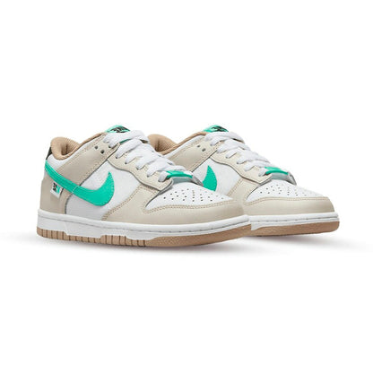 Nike Dunk Low Split Seam White Tan Mint, Baskets Basses Unisexe Cuir – photo 2
