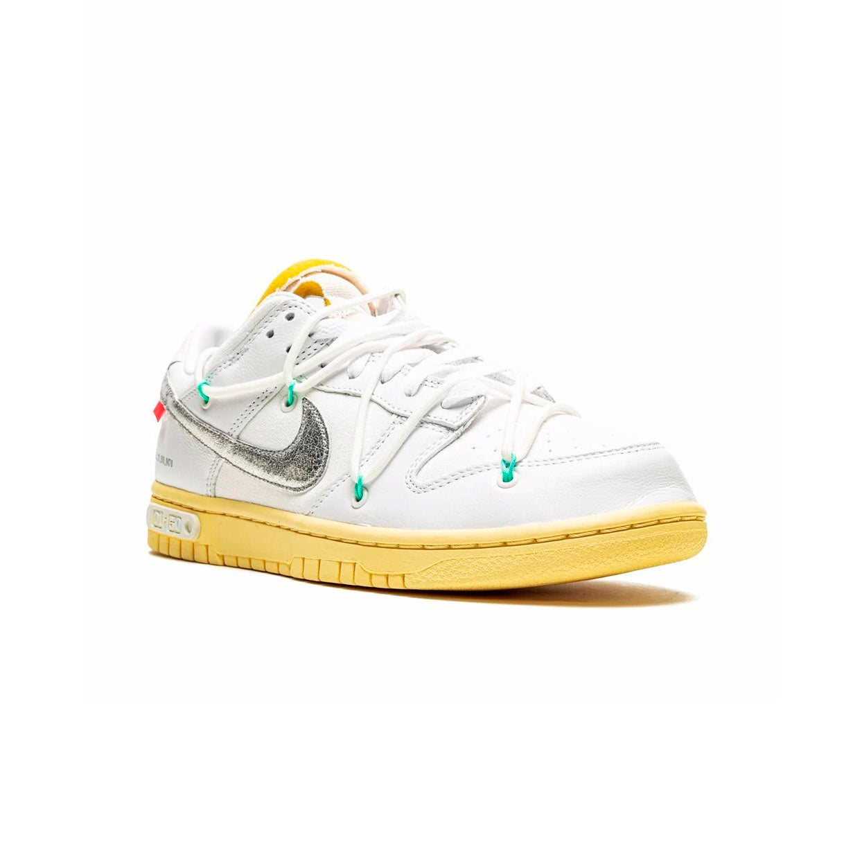 Nike Dunk Low x Off-White Lot 1, Baskets Basses Unisexe Cuir et Toile – photo 2