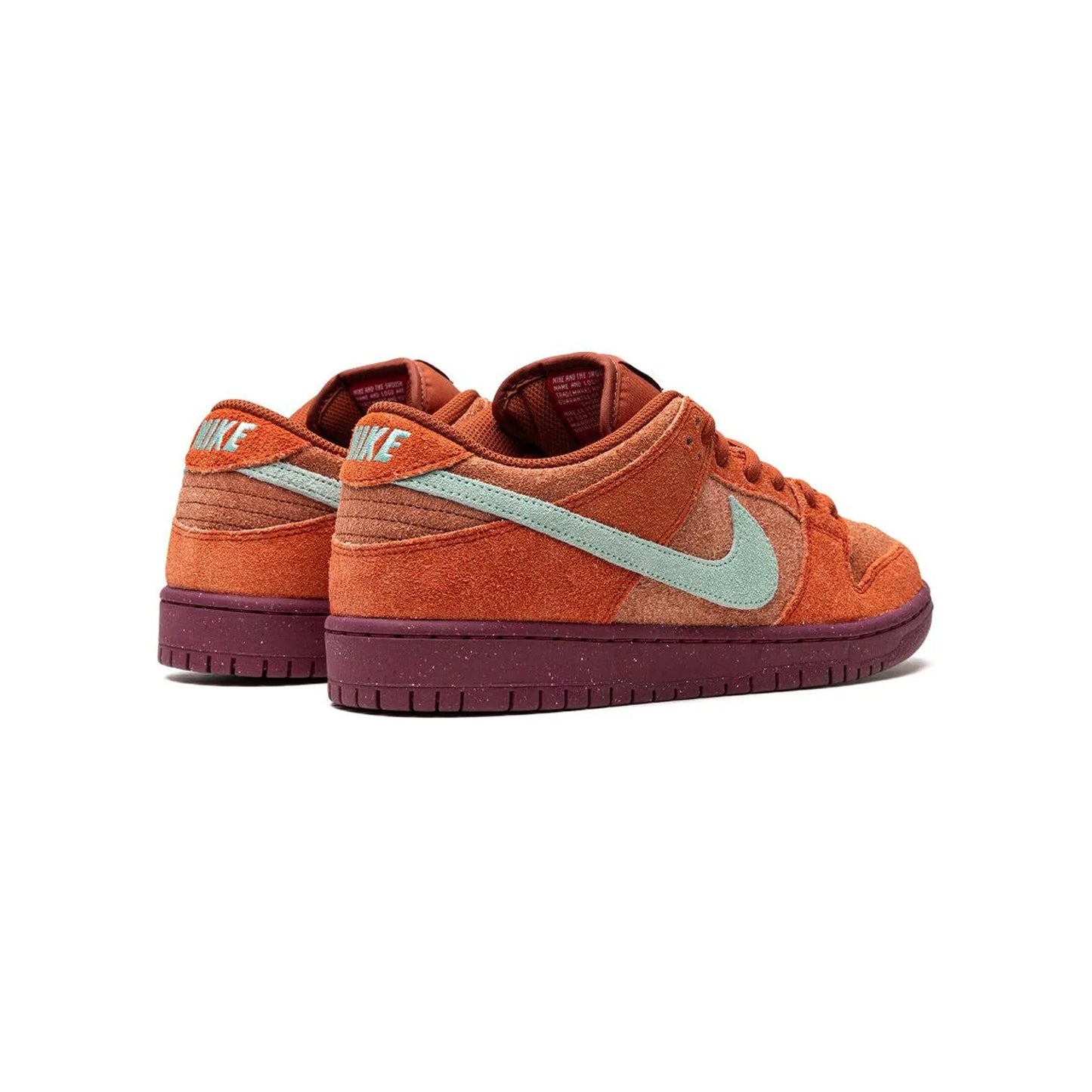 nike dunk low sb dunk low pro prm mystic red baskets vue arrière