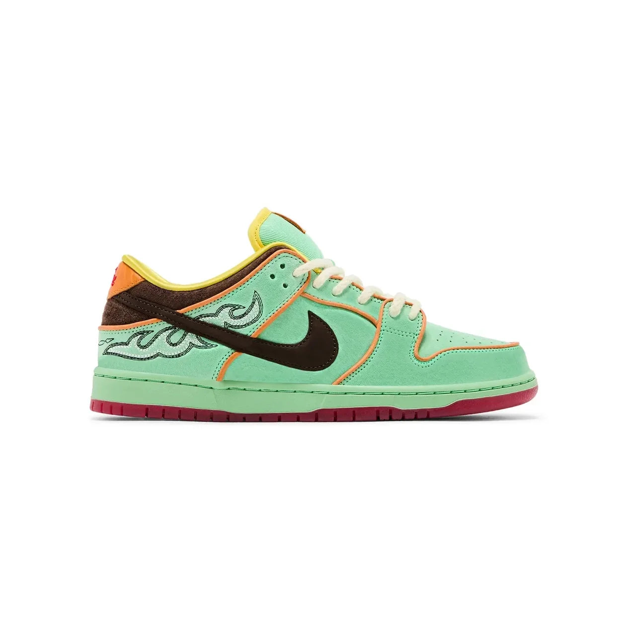 nike dunk low sb rodeo tourmaline baskets vue latérale