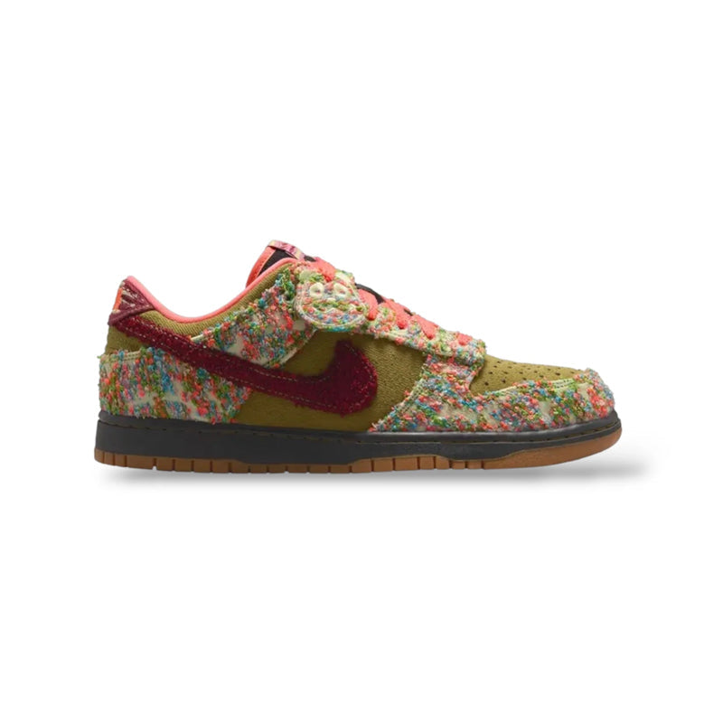 nike dunk low panda monium green curry multi color baskets vue latérale