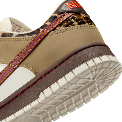 Nike Dunk Low Retro Khaki Team Red Pearl White Baskets Kaki Rouge Mixte - 6